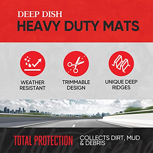 Motor Trend FlexToughXL All-Weather Rubber Car Truck Mats