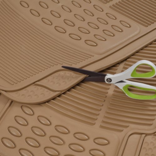 Tan Beige Heavy Duty Rubber Auto Floor Mats
