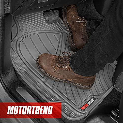 Motor Trend Heavy Duty Rubber Floor Mats, Gray