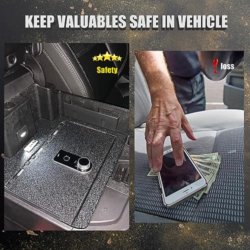WASAI Premium Center Console Gun Safe Vault - Ford F-150-Compatible