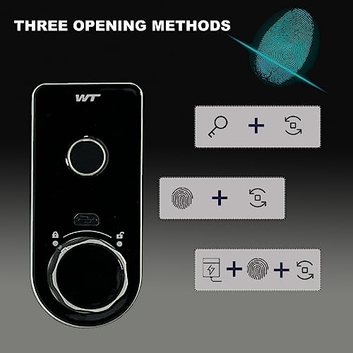 Truck Console Gun Safe for Toyota Tacoma, Fingerprint Lock