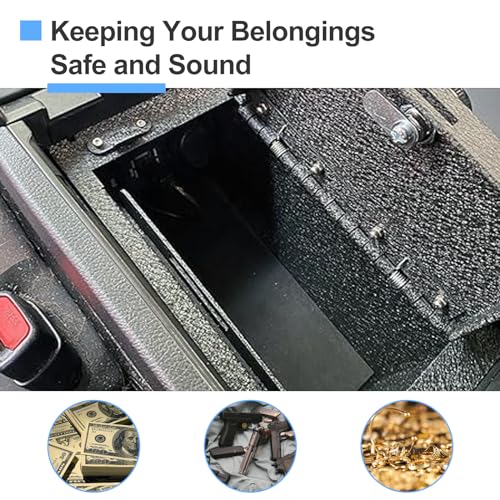 Truck Center Console Safe, In-vehicle Lockbox, Chevy/GMC Compatible