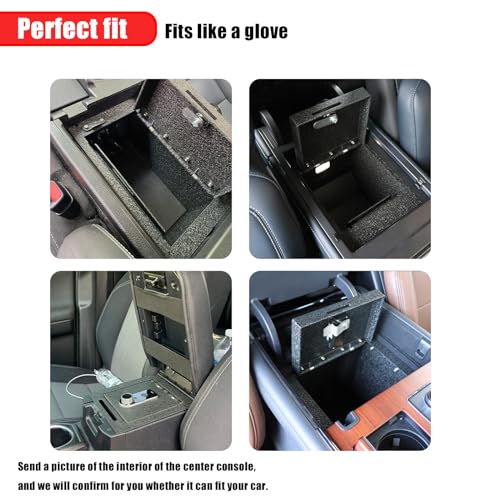 JIKE Console Gun Safe for 2023-2024 Silverado/Sierra 1500