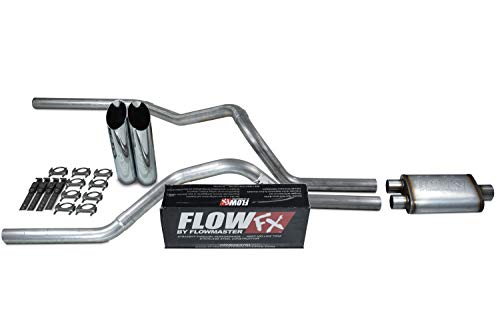 Dual Exhaust Kit - 2.5" Aluminized Pipe, Flowmaster Muffler