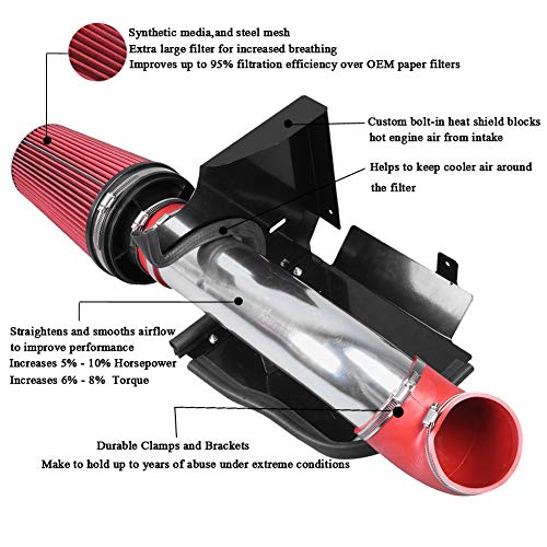 4" Cold Air Intake Kit for GMC Chevy V8