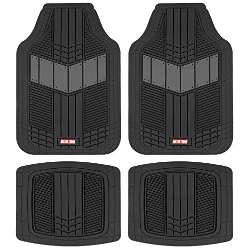 DualFlex™ Rubber Floor Mats for Truck - Waterproof, Sporty, Gray