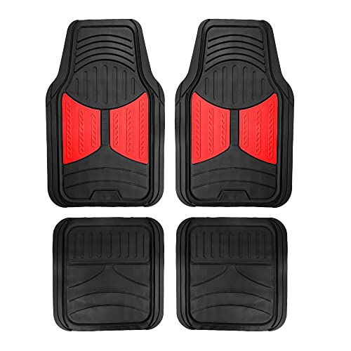 Monster Eyes Red Rubber Floor Mats - Universal Fit