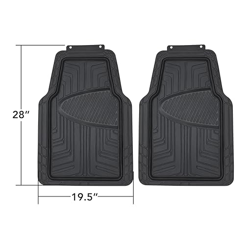Amazon Basics Premium Rubber Floor Mats for Cars, SUVs, Trucks