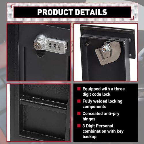 Toyota Tundra Console Gun Safe Box Steel Replacement