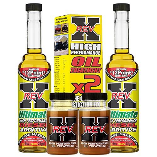 REV X Super Ultimate Diesel Kit - Oil & Fuel Additives (4oz & 8oz)