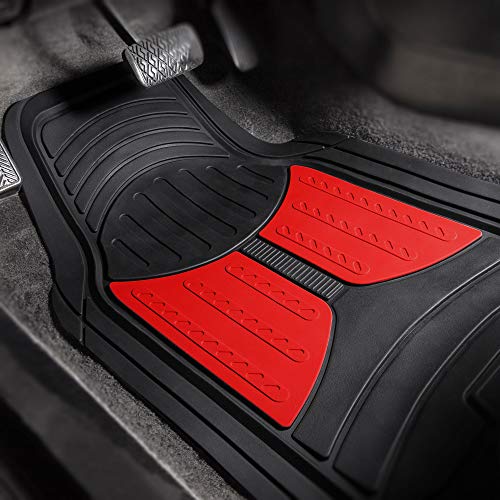Monster Eyes Red Rubber Floor Mats - Universal Fit