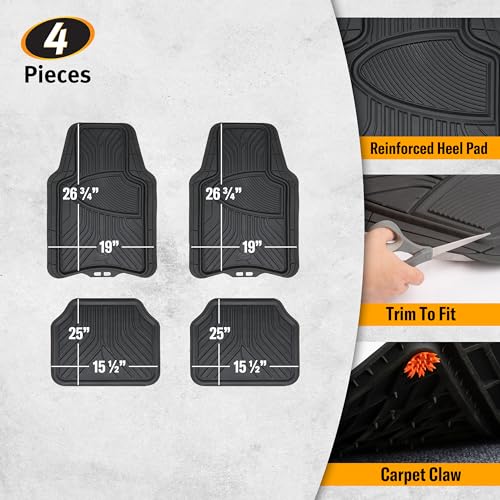 Armor All® 4-Piece Black All-Season Floor Mats - Custom Fit