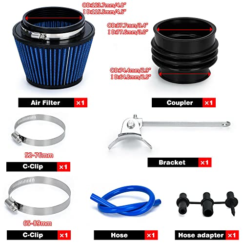High Flow Cold Air Intake Pipe Kit for Honda & Acura Trucks