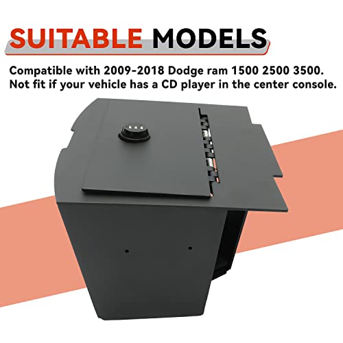 HECASA Gun Safe Vault for Dodge Ram Storage Box