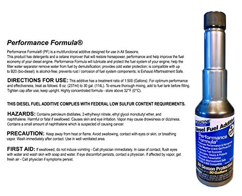 4 Bottles Stanadyne 38564 Performance Formula Diesel Additive
