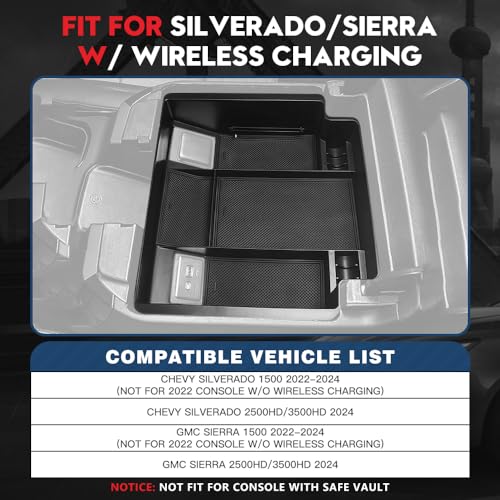 Chevy Silverado/GMC Sierra Center Console Organizer Tray & Box