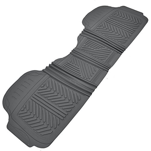 Motor Trend Heavy Duty Rubber Floor Mats, Gray