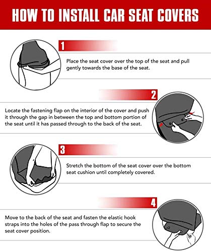 American Flag Deer Skull Camo Bucket Seat Covers