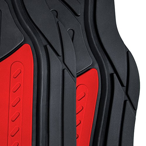 Monster Eyes Red Rubber Floor Mats - Universal Fit