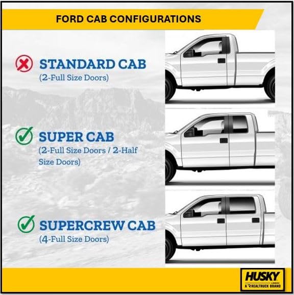 Husky Liners Weatherbeater Front Liners for Ford Trucks