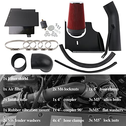 4" Cold Air Intake System with Heat Shield