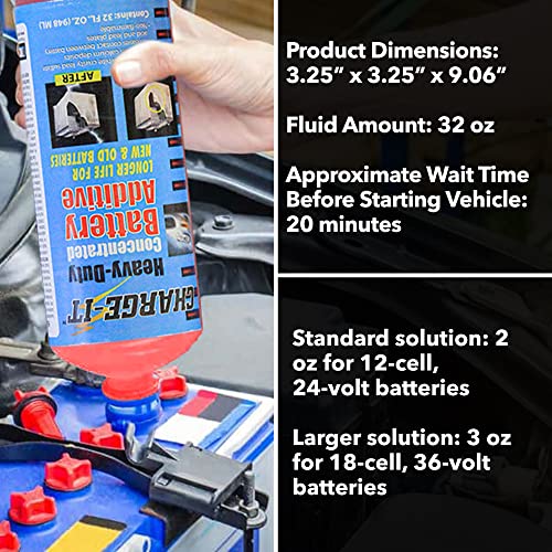 Battery Desulfator & Reactivator Concentrate for Truck Batteries