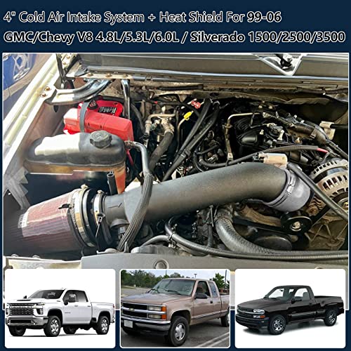 4" Cold Air Intake System with Heat Shield