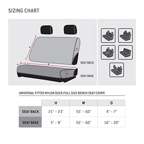Ducks Unlimited Camo Bench Seat Cover - Shadow Grass