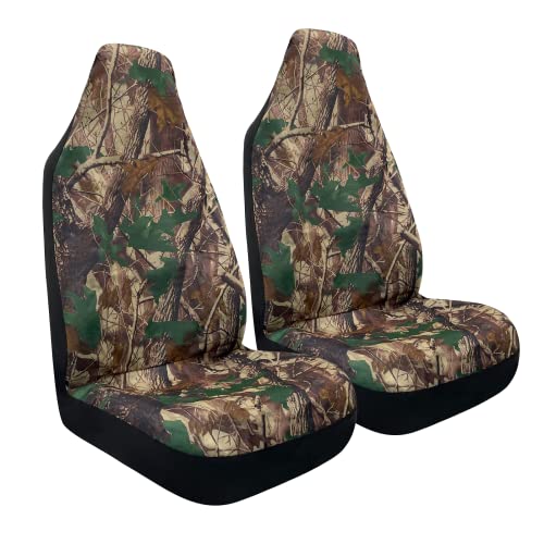 TOYOUN Camo Front Seat Covers - Waterproof Highback