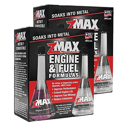zMAX 58-011 - Engine & Fuel Formula Kit - Reduces Carbon Build-Up - Lubricates Metal - 12 oz