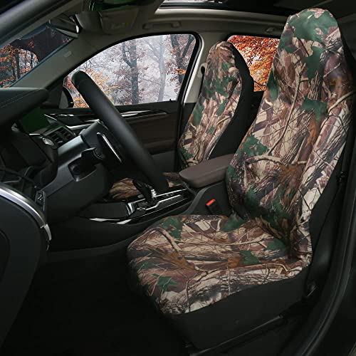 TOYOUN Camo Front Seat Covers - Waterproof Highback