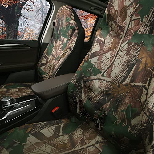 TOYOUN Camo Front Seat Covers - Waterproof Highback