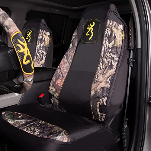 2 Pack Browning Universal Seat Covers, Mossy Oak Country