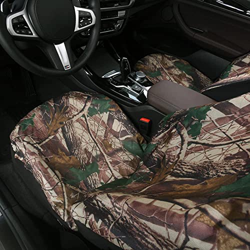 TOYOUN Camo Front Seat Covers - Waterproof Highback