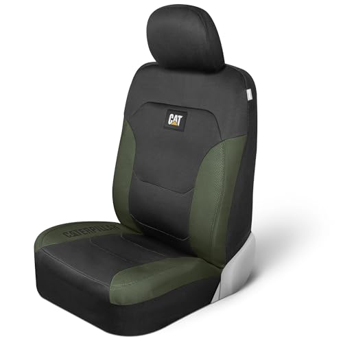 Cat® Flexfit Seat Covers - Black with Green Trim