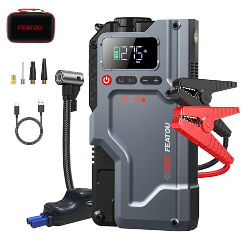 5-in-1 Jump Starter with Air Compressor - 2500A