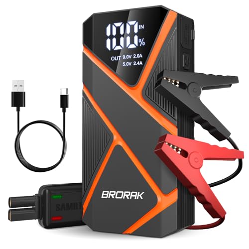 BRORAK Car Jump Starter Battery Pack, 1500A Truck Kit
