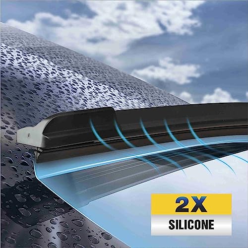 5 PLUS® Silicone Wiper Blades 22" - 2pk Truck Fit