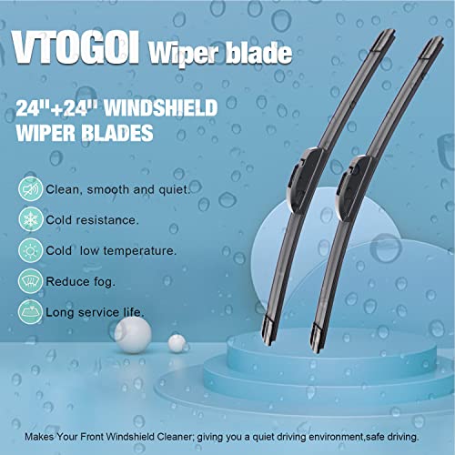 24''+24'' Premium All-Season Truck Windshield Wiper Blades (Pack of 2)