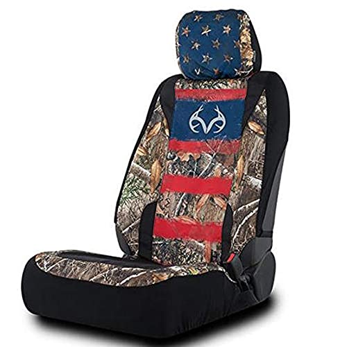 Realtree Camo Waterproof Low Back Seat Cover for Trucks
