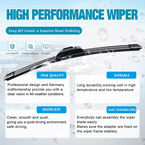 24''+24'' Premium All-Season Truck Windshield Wiper Blades (Pack of 2)