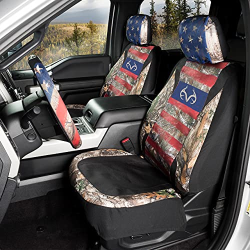 Realtree Camo Waterproof Low Back Seat Cover for Trucks