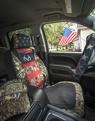 Realtree Camo Waterproof Low Back Seat Cover for Trucks