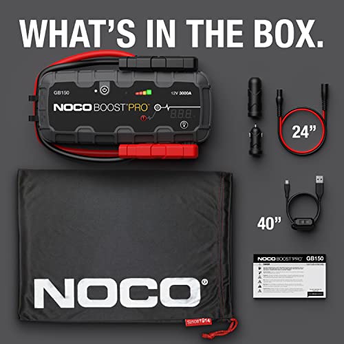 NOCO Boost Pro GB150 3000A Jump Starter Kit