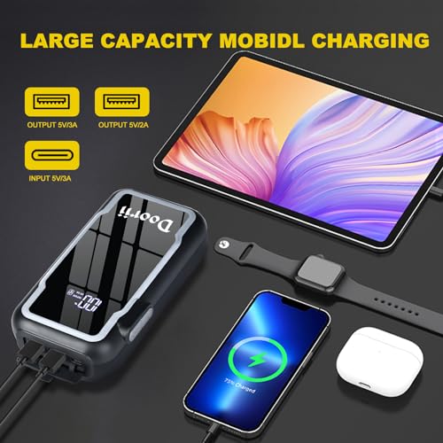 3000A Lithium Car Jump Starter for Trucks, Portable Booster