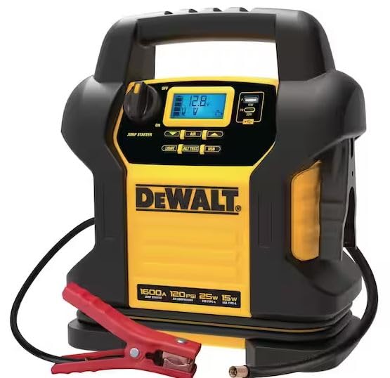 DEWALT Portable Power Station Jump Starter - 1600 Peak Amps