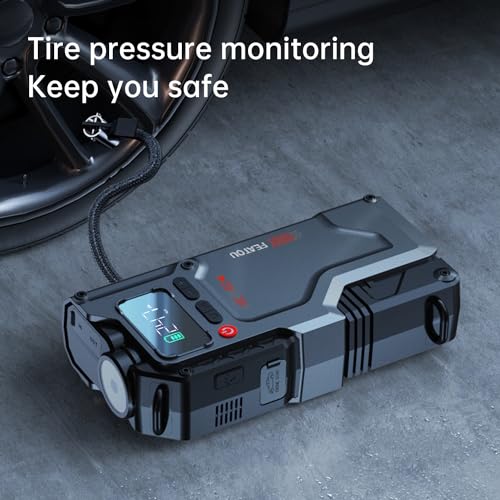 5-in-1 Jump Starter with Air Compressor - 2500A