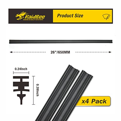 Universal Adjustable Wiper Blade Refill Set for Trucks