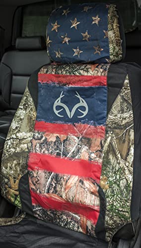 Realtree Camo Waterproof Low Back Seat Cover for Trucks