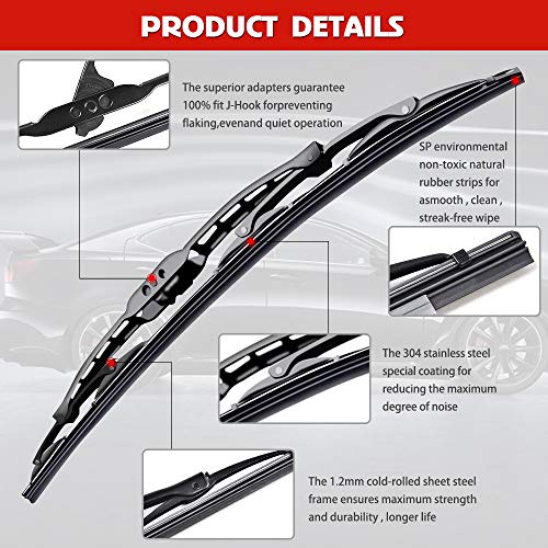 OTUAYAUTO Front Window Wiper Blades for Dodge Ram